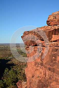 The edge of Kings Canyon. Watarrka National Park. Northern Territory. Australia