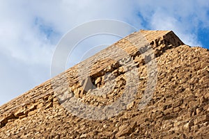 Edge of the pyramid of Khafre or of Chephren