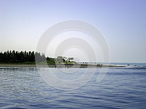 Edge of St. Martin Island sea beach-Bangladesh