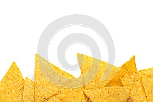 Edge of tortilla chips