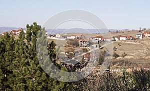 Edge of town Kavadarci, Macedonia. Tikvesh wine region.