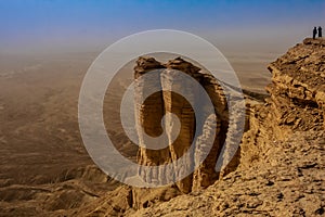 Edge of the World, a popular tourist destination near Riyadh, Saudi Arabia photo