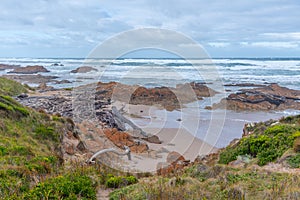 Edge of the world lookout at Tasmania, Australia