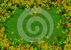 Edges leaf pattern background wallpaper for design layout