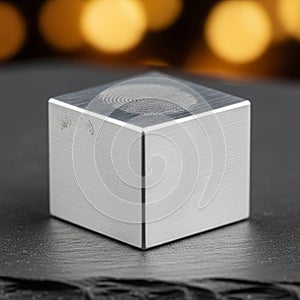 Edges and smooth sides emphasize its geometric simplicity and