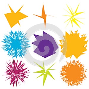 Edgy, geometric random amorph, amorphous shape, element vector