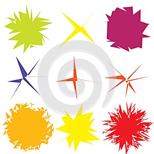 Edgy, geometric random amorph, amorphous shape, element vector