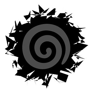 Edgy, geometric random amorph, amorphous shape, element vector