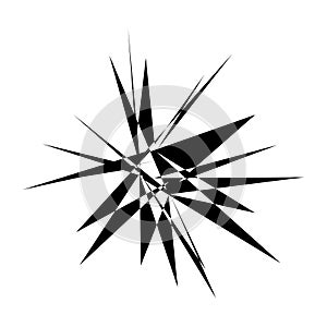 Edgy, geometric random amorph, amorphous shape, element vector