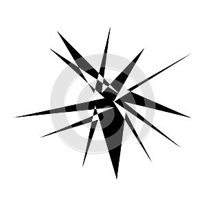 Edgy, geometric random amorph, amorphous shape, element vector