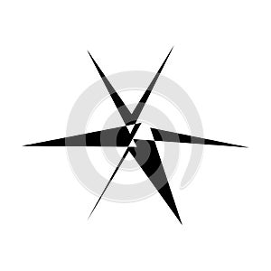 Edgy, geometric random amorph, amorphous shape, element vector