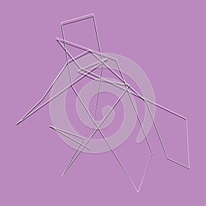 Edgy, ruptured, shatter, splinter shape, design element. Random geometric, angular abstract art