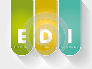 EDI - Electronic Data Interchange acronym
