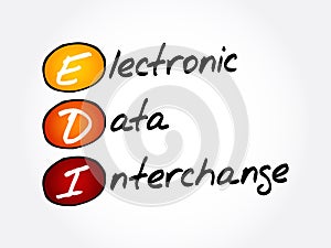 EDI - Electronic Data Interchange acronym