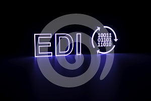 EDI neon concept self illumination background