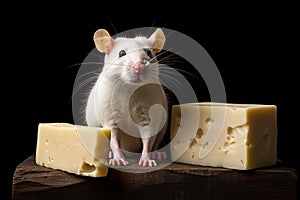 Edible Rat cheese. Generate Ai