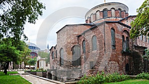 Edifice of ancient Hagia Irene church in Istanbul