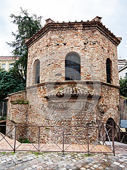 Edifice of Arian Baptistery in Ravenna city