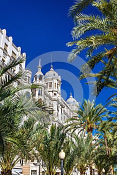 Edificio Carbonell, a historic building in Alicante, Spain. Built in 1918 photo