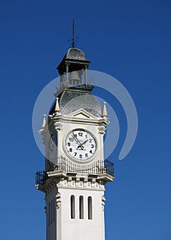 Edificio Del Reloj. Clock tower at the harbour of Valencia