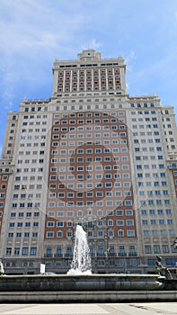 Edificio Espana in Plaza Espana, Madrid photo