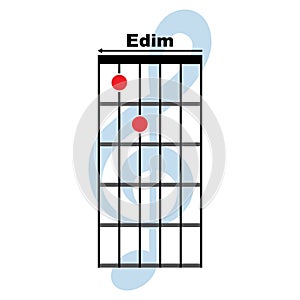 Edim guitar chord icon