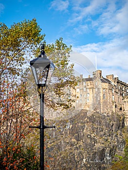 Edinburgh Castle viewd from the Vennel, Edinburgh, Scotland
