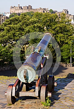 Edinburgh Castle and Cannon