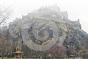 Edinburgh Castle in the Fog