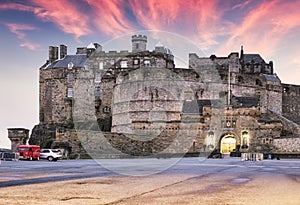 Edinburgh castle - front view with gatehouse, Castlehill