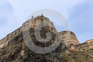 Edinburgh Castle is a historic castle in Edinburgh, Scotland. It stands on Castle Rock