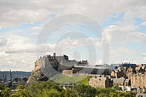 Edinburgh Castle, Scotland, from the south east.