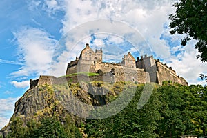 Edinburgh Castle, Scotland, from the west