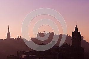 Edinburgh Castle Sunset