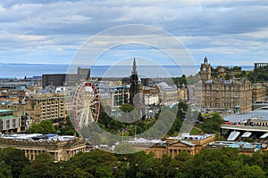 Edinburgh city panorama