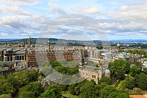 Edinburgh city panorama