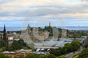 Edinburgh city panorama