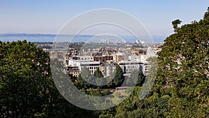 Edinburgh Cityscape from Calton Hill, Scotland UK September 9 2023