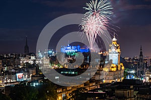 Firework Edinburgh Scotland