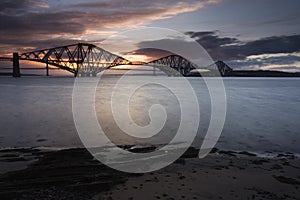 Edinburgh Forth Bridge Sunset