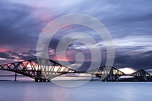 Edinburgh Forth Bridge Sunset