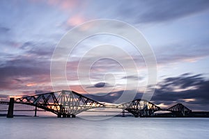 Edinburgh Forth Bridge Sunset