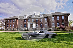 Edinburgh Manor in Jones County Iowa vintage Cadillac