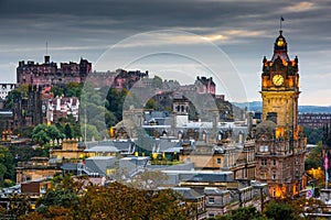 Edinburgh at night