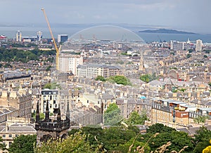 Edinburgh over the Water of Leith river.