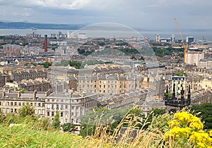 Edinburgh over the Water of Leith river.