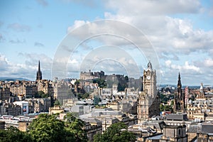 Edinburgh Scotland Skyline ,viewed from Calton Hill