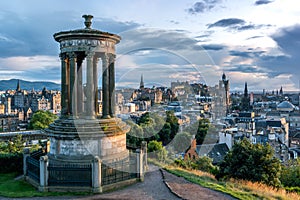 Edinburgh Scotland Skyline ,viewed from Calton Hill