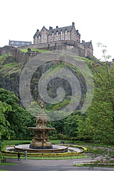 Edinburgh, Scotland United Kingdom: Princess Street Gardens and the Castle