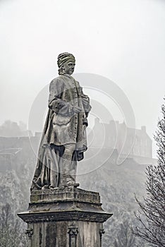 Edinburgh Statue of Allan Ramsay photo